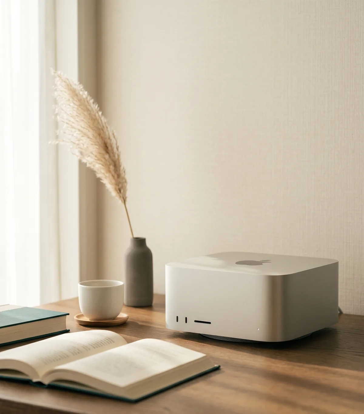 書斎に置かれた Mac Studio